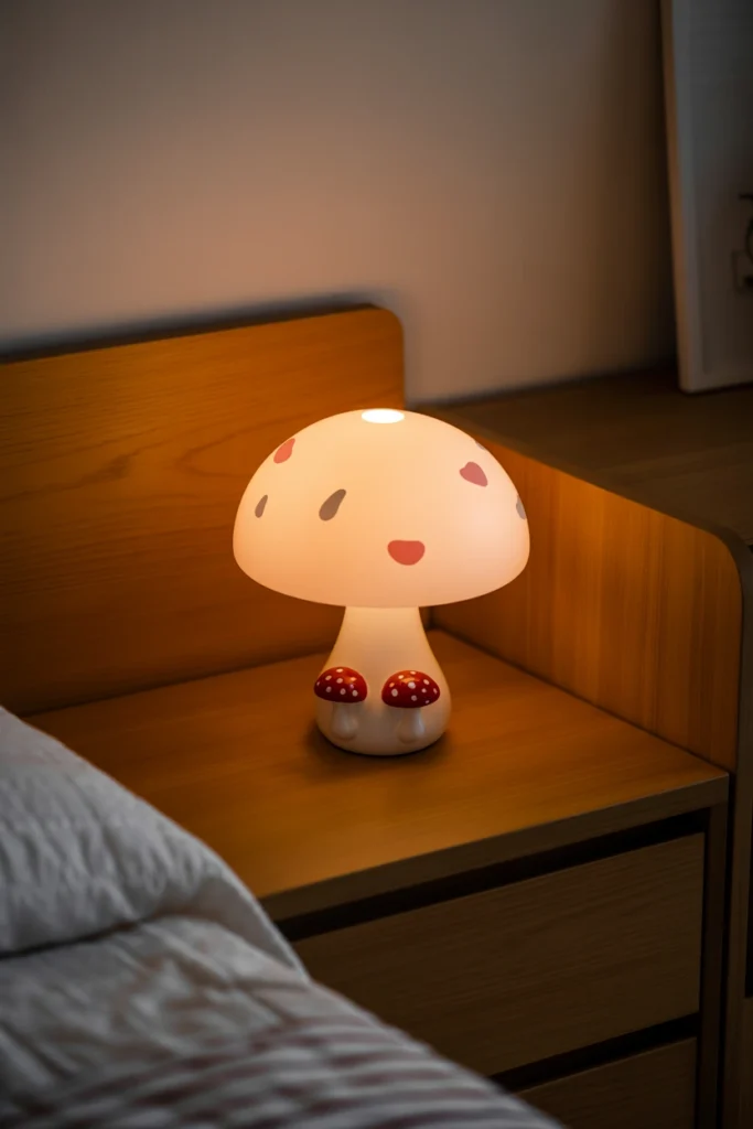 DIY Mushroom Lamp Shade Decor