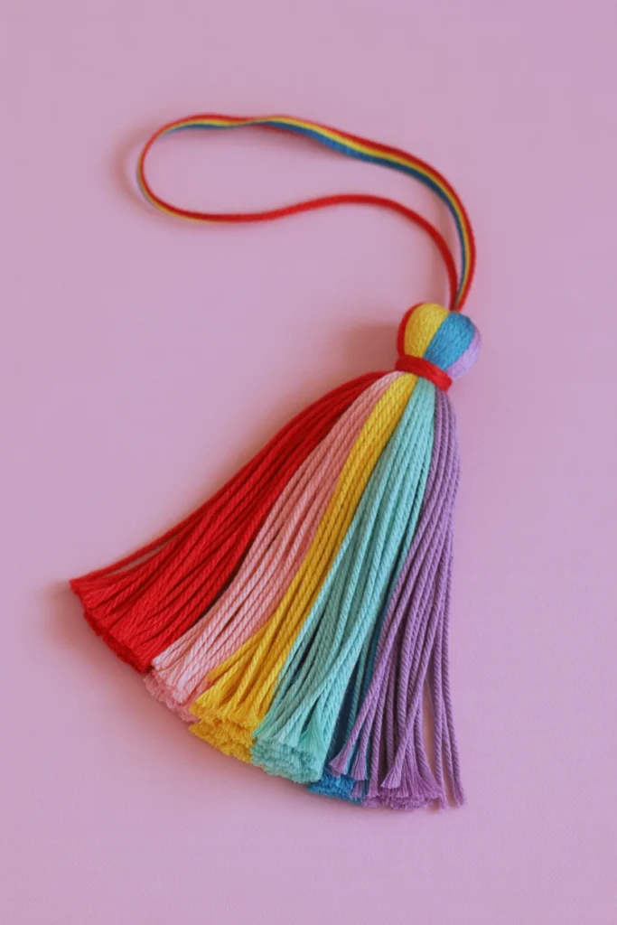 DIY Rainbow Tassels