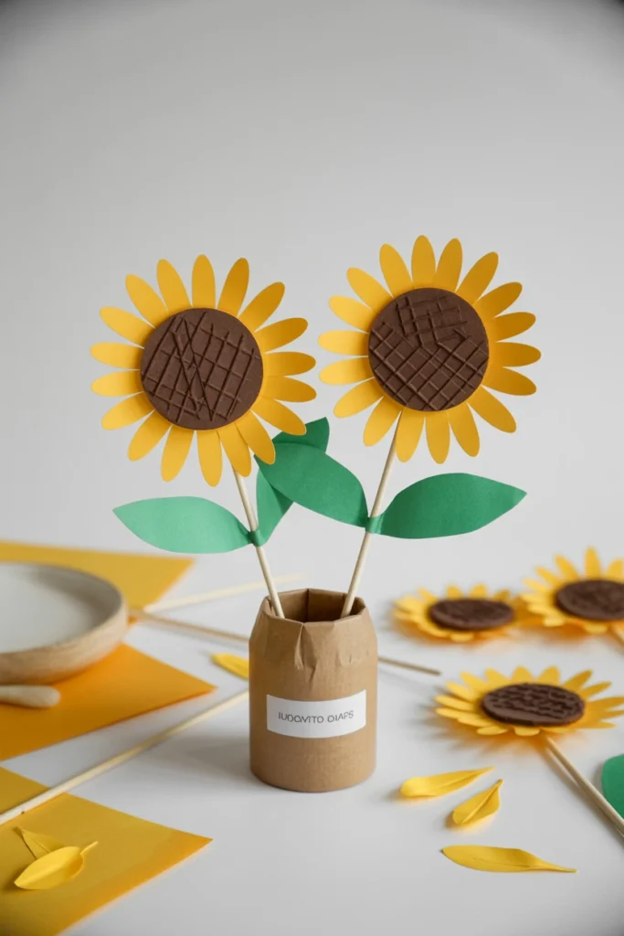 DIY Sunflower Pops