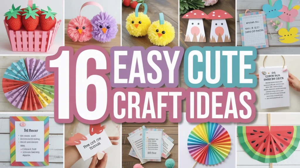 Easy Cute Craft Ideas