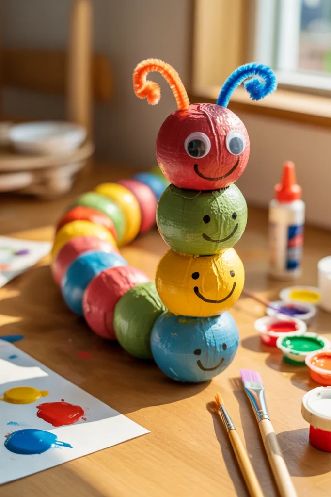 Egg Carton Caterpillars