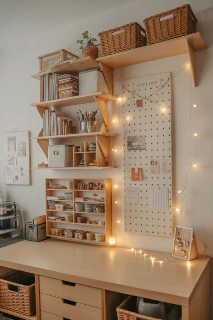 Fairy Light Storage Wall