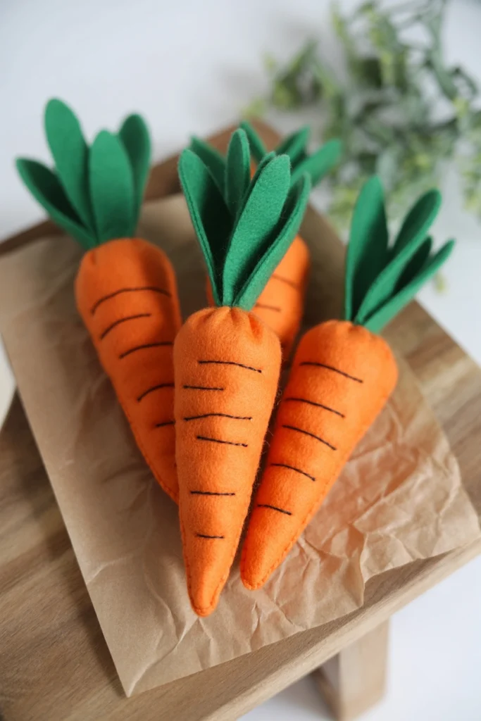 Felt Carrot Decorations