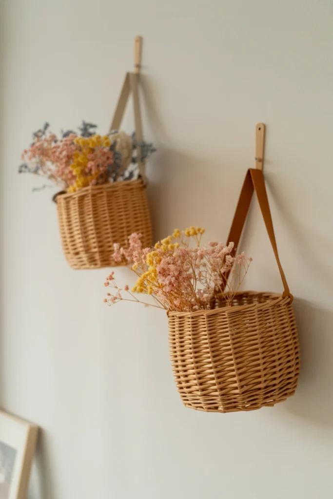 Flower Basket Wall Pockets
