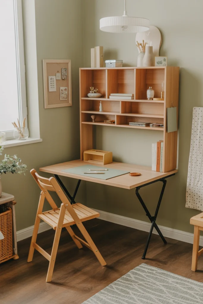 Fold-Down Craft Desk
