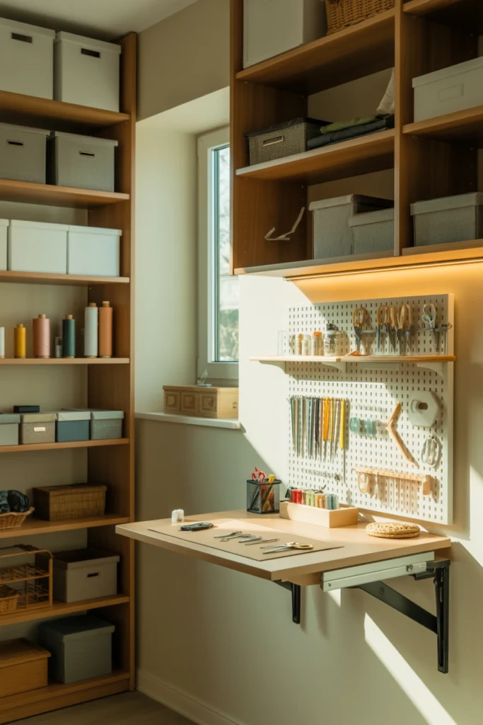 Fold-Out Wall Craft Desk