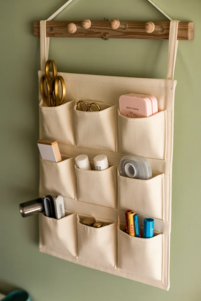 Hanging Pocket Fabric Organizer