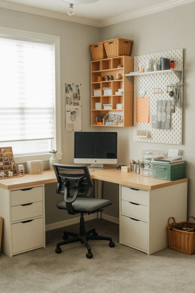 MICKE Corner Workstation