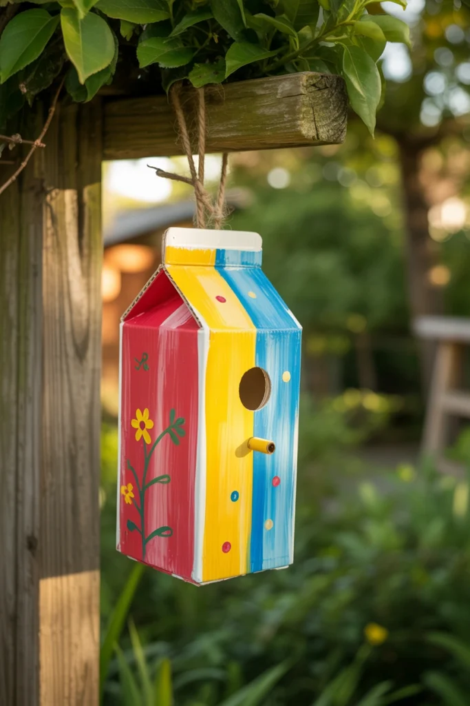 Milk Carton Birdhouse