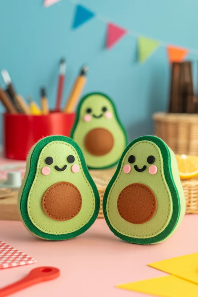 Mini Felt Avocado Friends