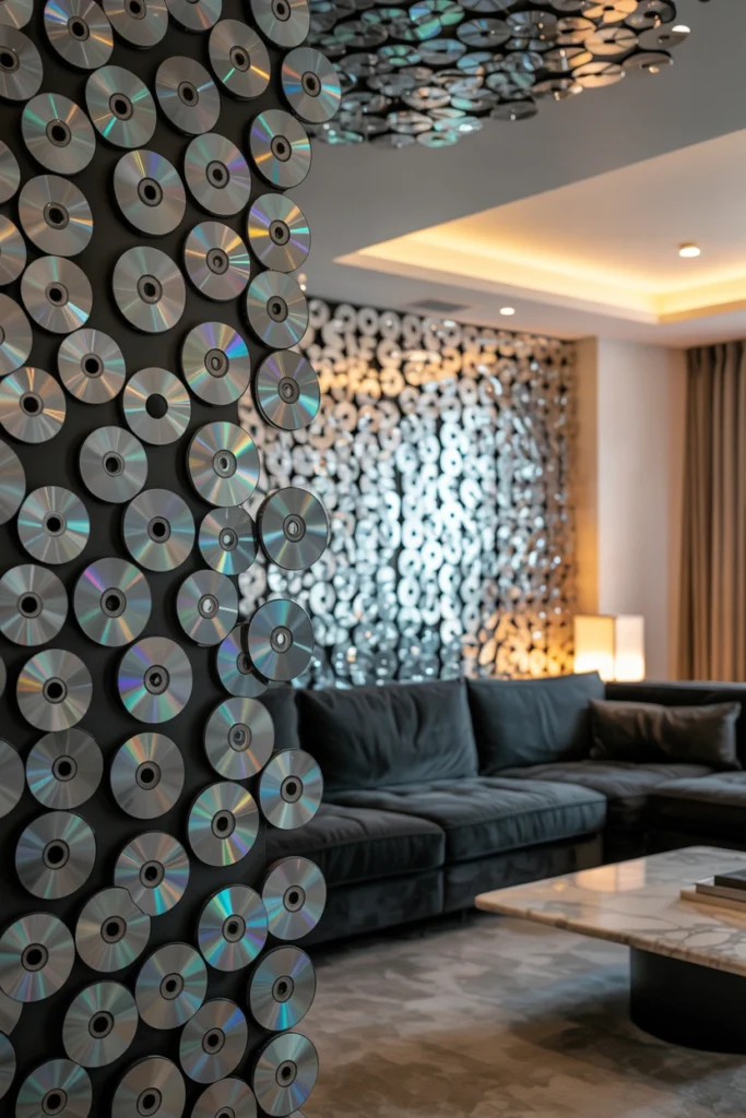 Old CD Mirror Wall Art