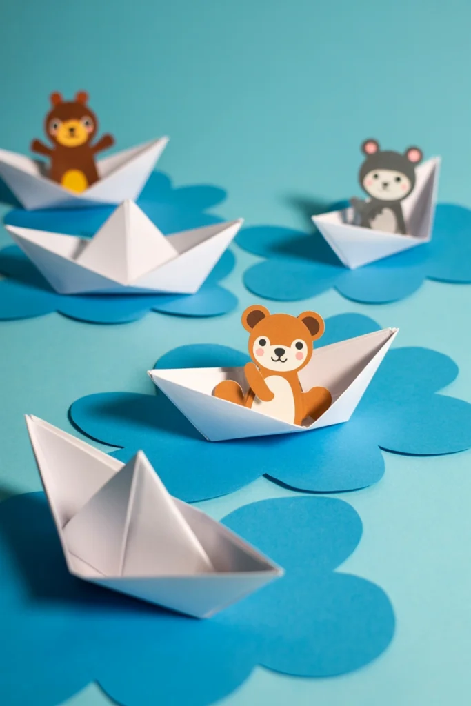 Paper Boat Animals