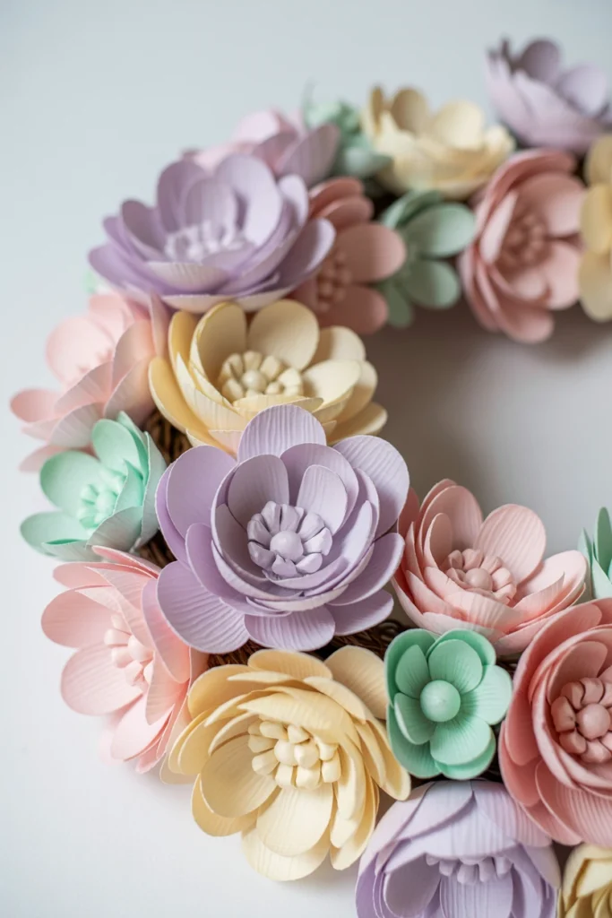 Paper Flower Wreath