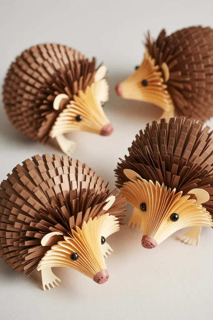 Paper Hedgehog Cards