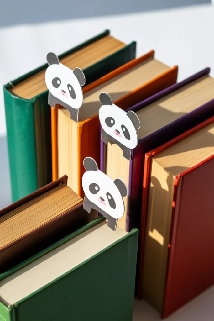 Paper Panda Corner Bookmarks