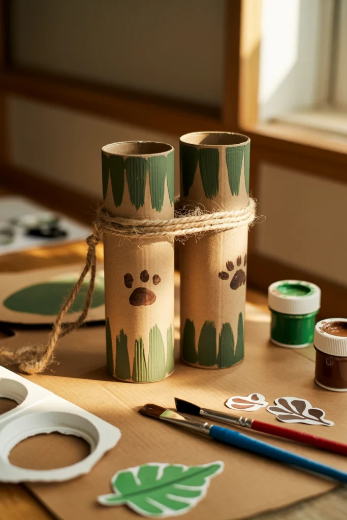 Paper Roll Safari Binoculars