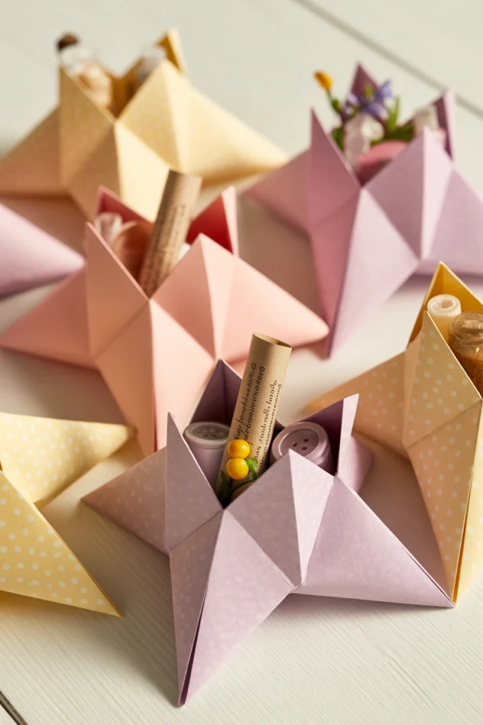 Paper Star Pocket Holders