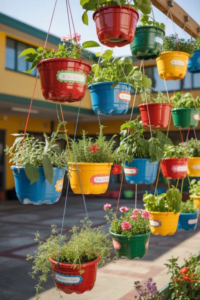 Plastic Bottle Hanging Planters