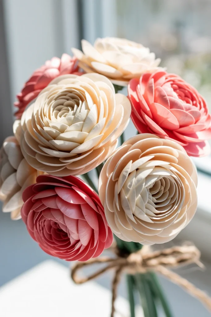 Plastic Spoon Flower Bouquet