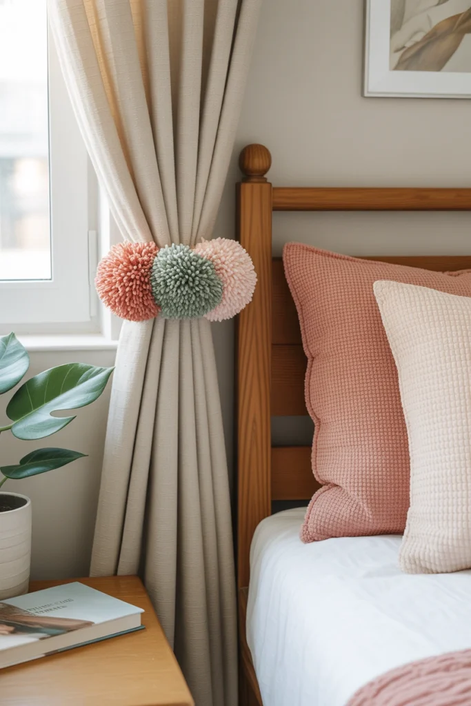 Pom Pom Curtain Tiebacks