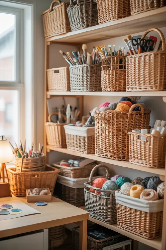 Replace Cardboard Boxes with Baskets