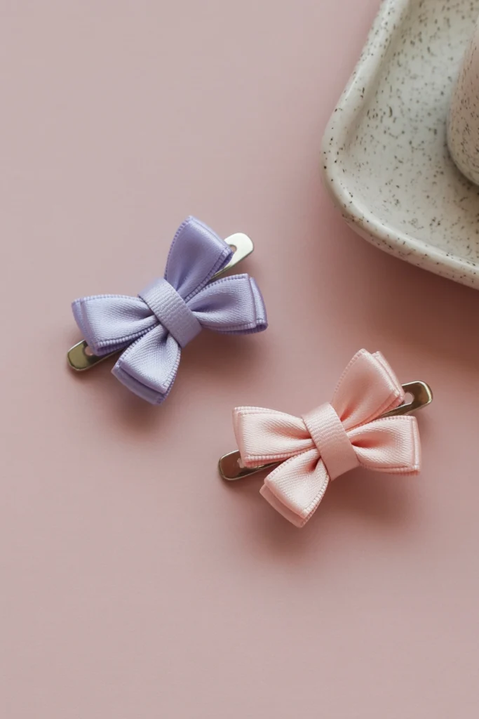 Ribbon Butterfly Clips