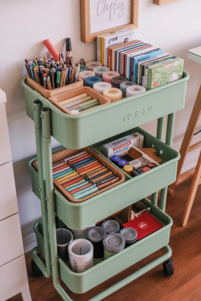 Rolling Cart Color Station