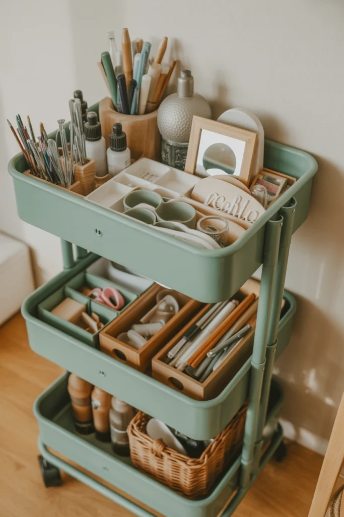 Rolling Cart Organization