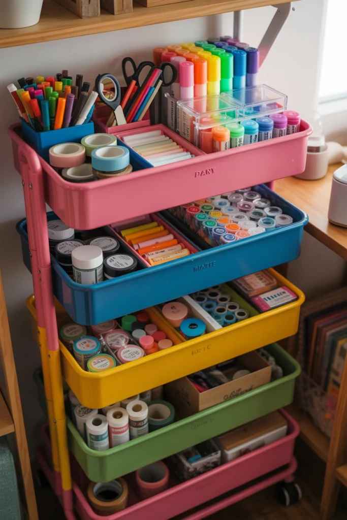 Rolling Cart Supply Hub
