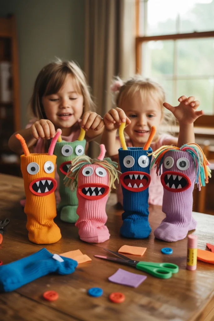 Sock Monster Puppets