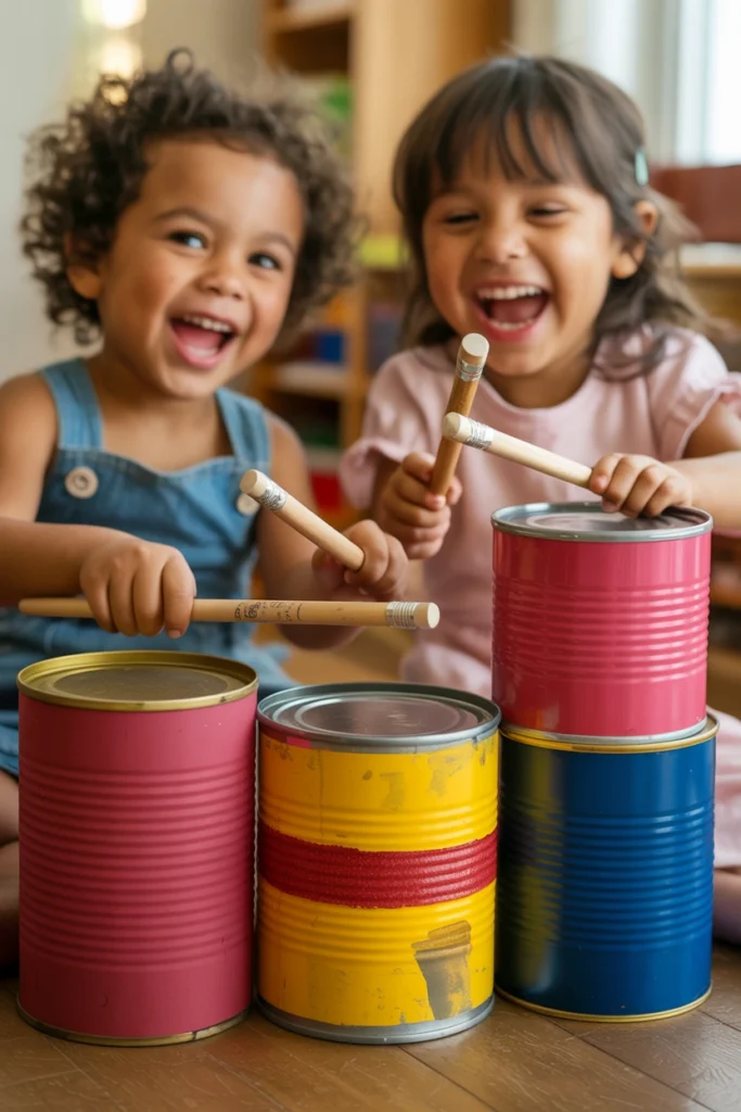 Tin Can Drum Set