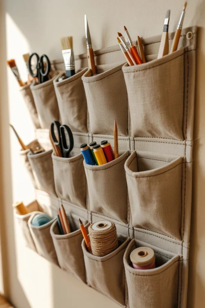 Use Wall Pockets for Frequently Used Items