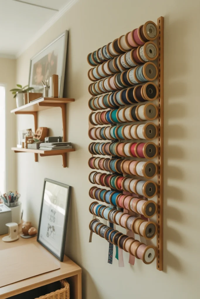 Wall-Mounted Ribbon Rack