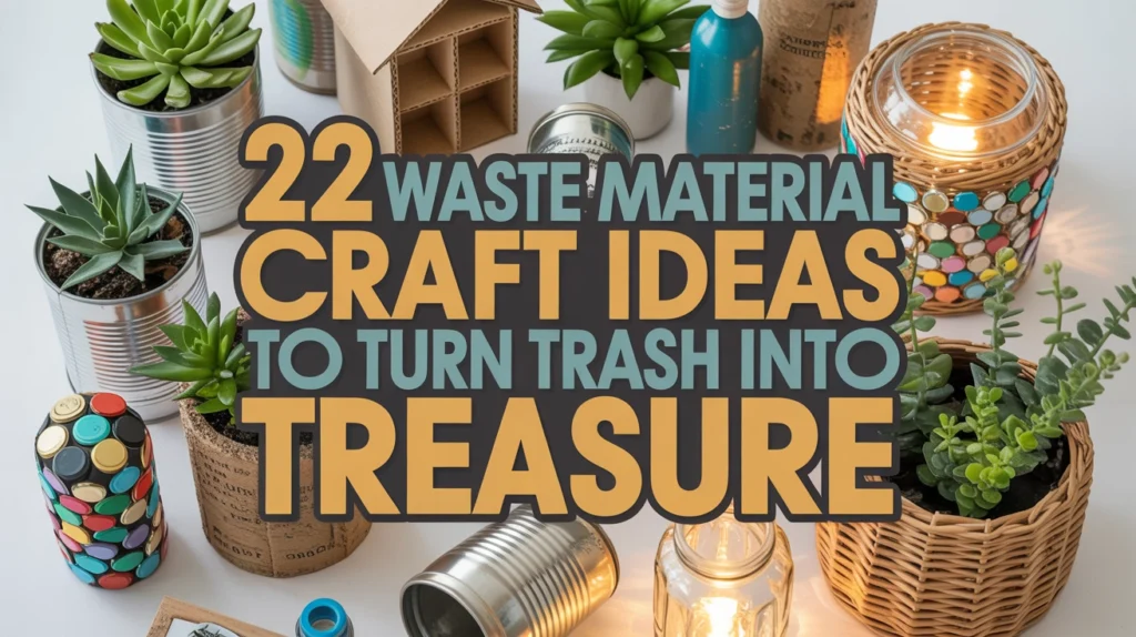 Waste Material Craft Ideas to Turn Trash into Treasure