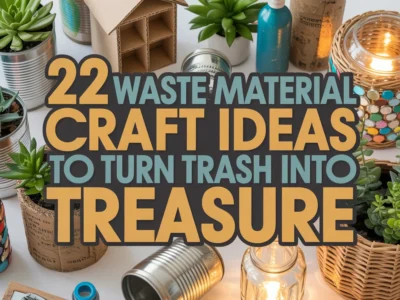 Waste Material Craft Ideas to Turn Trash into Treasure