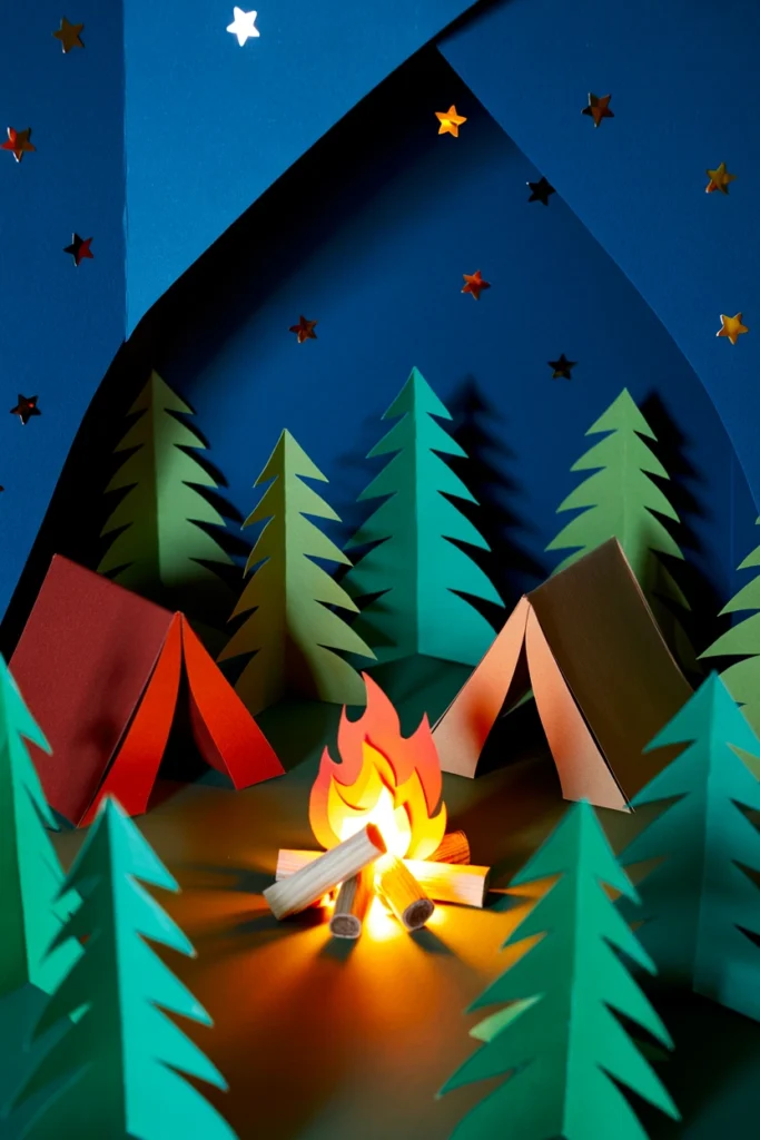 Camping Night Campfire
