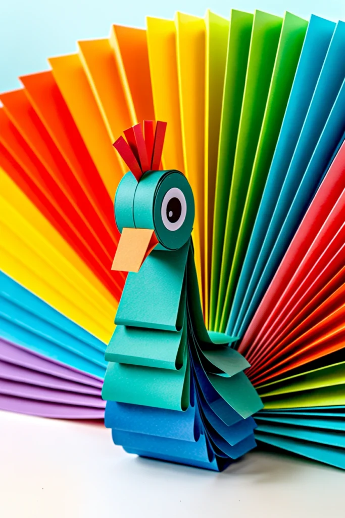 Colorful Peacock Fan