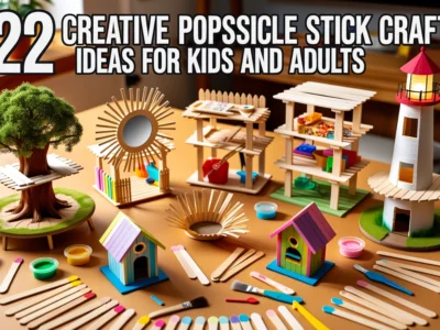Creative Popsicle Stick Craft Ideas for Kids and Adults