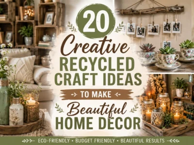 Creative Recycled Craft Ideas to Make Beautiful Home Decor