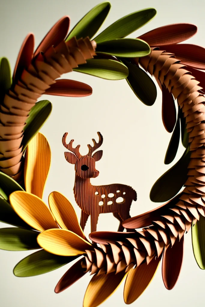 Deer Woodland Wreath