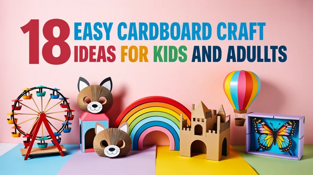 Easy Cardboard Craft Ideas for Kids and Adults
