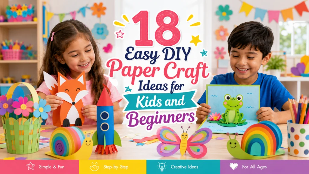Easy DIY Paper Craft Ideas for Kids and Beginners