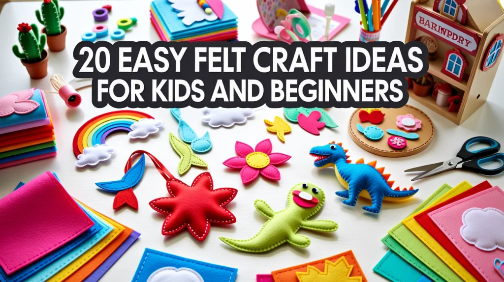 Easy Felt Craft Ideas for Kids and Beginners