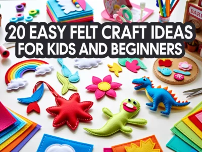 Easy Felt Craft Ideas for Kids and Beginners