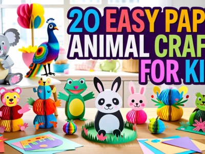Easy Paper Animal Crafts for Kids