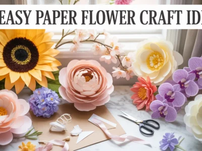 Easy Paper Flower Craft Ideas