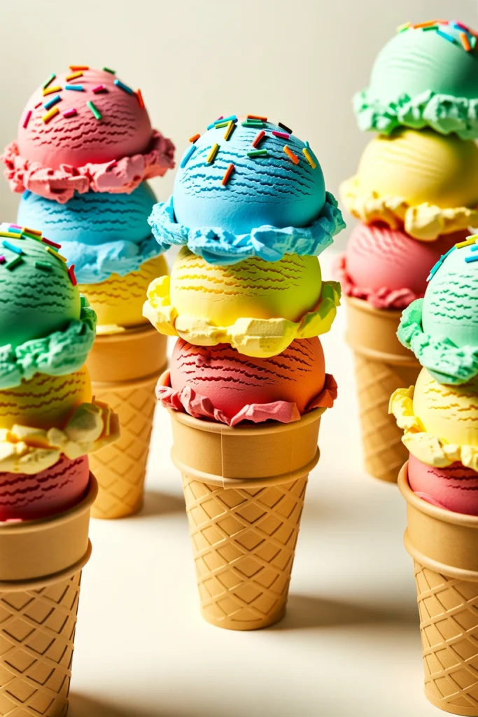 Ice Cream Cone Collage