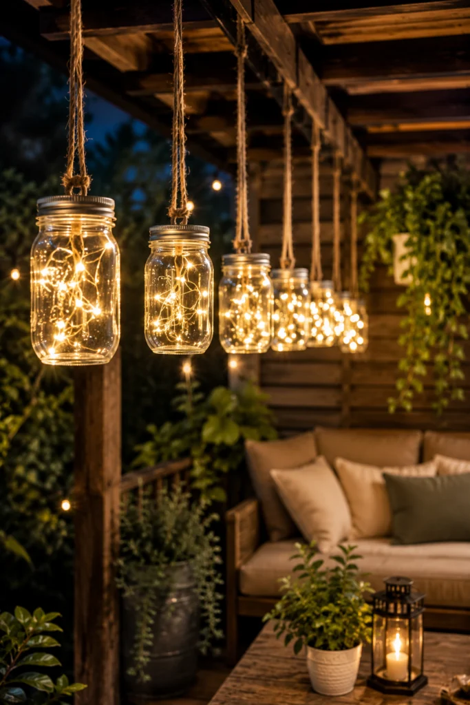 Mason Jar Hanging Lanterns