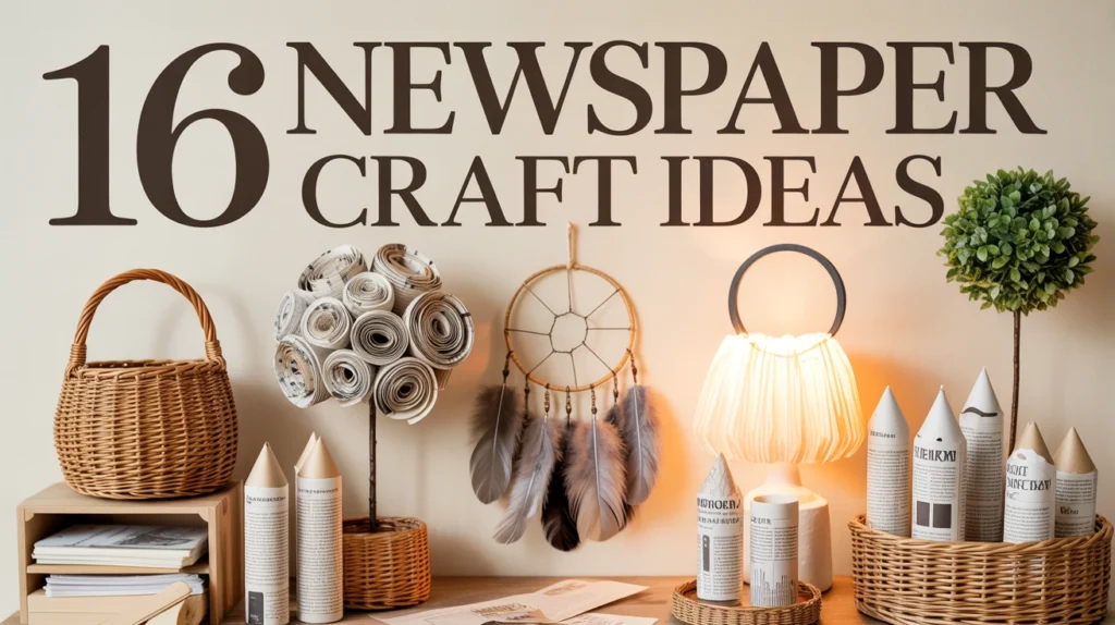 Newspaper Craft Ideas