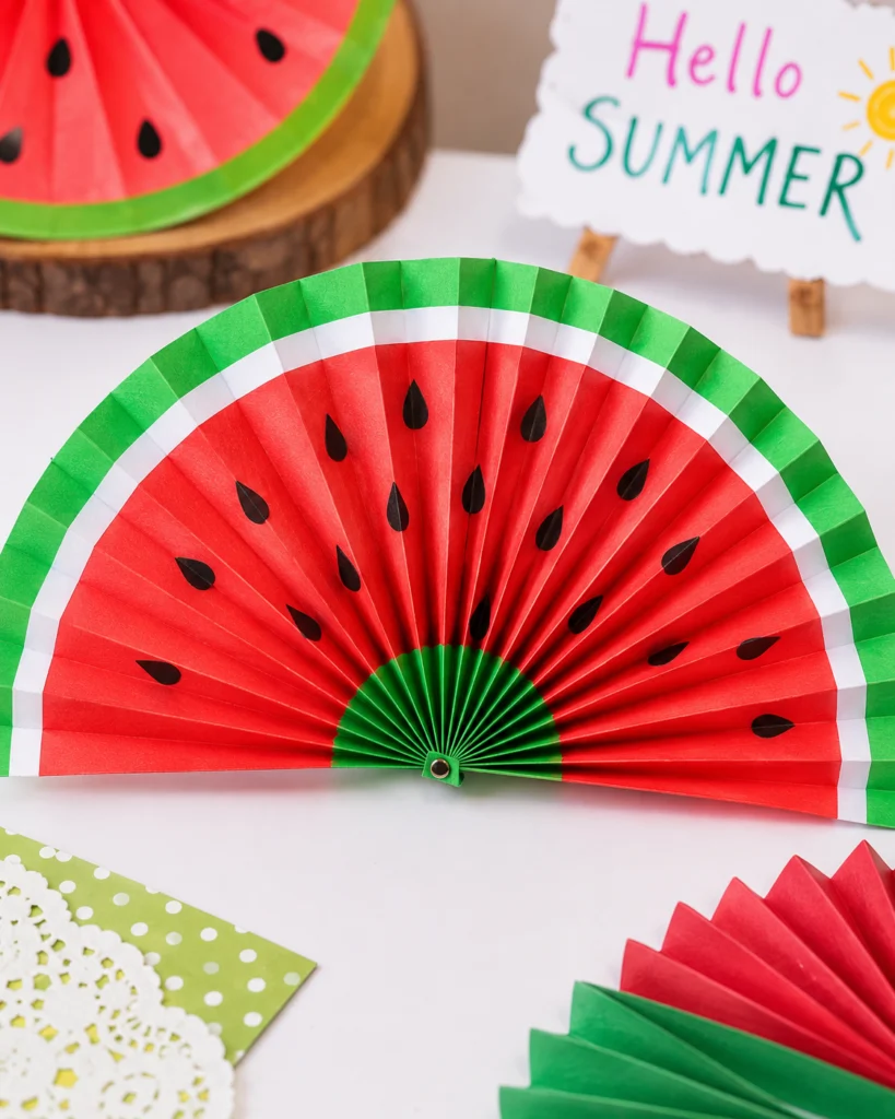 Paper Fan Watermelon